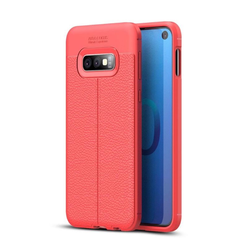 Samsung Galaxy S10e - Coque gel finition simili cuir