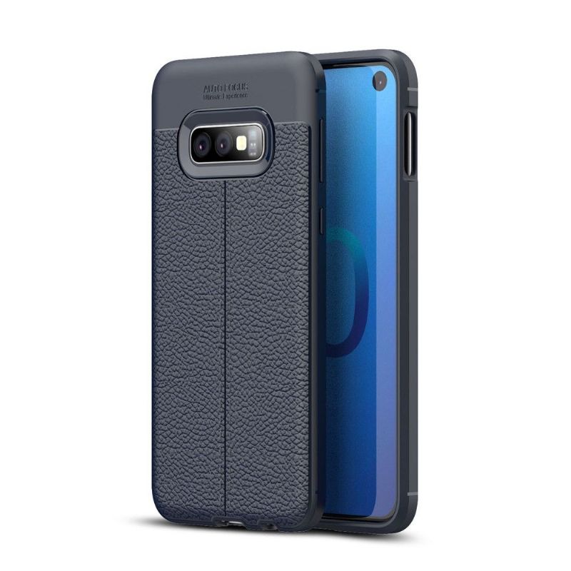 Samsung Galaxy S10e - Coque gel finition simili cuir