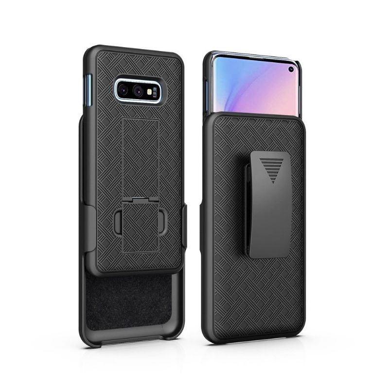 Samsung Galaxy S10e - Coque intégrale avec clip ceinture