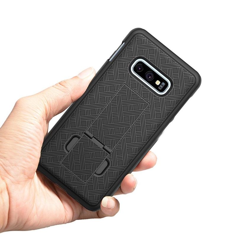 Samsung Galaxy S10e - Coque intégrale avec clip ceinture