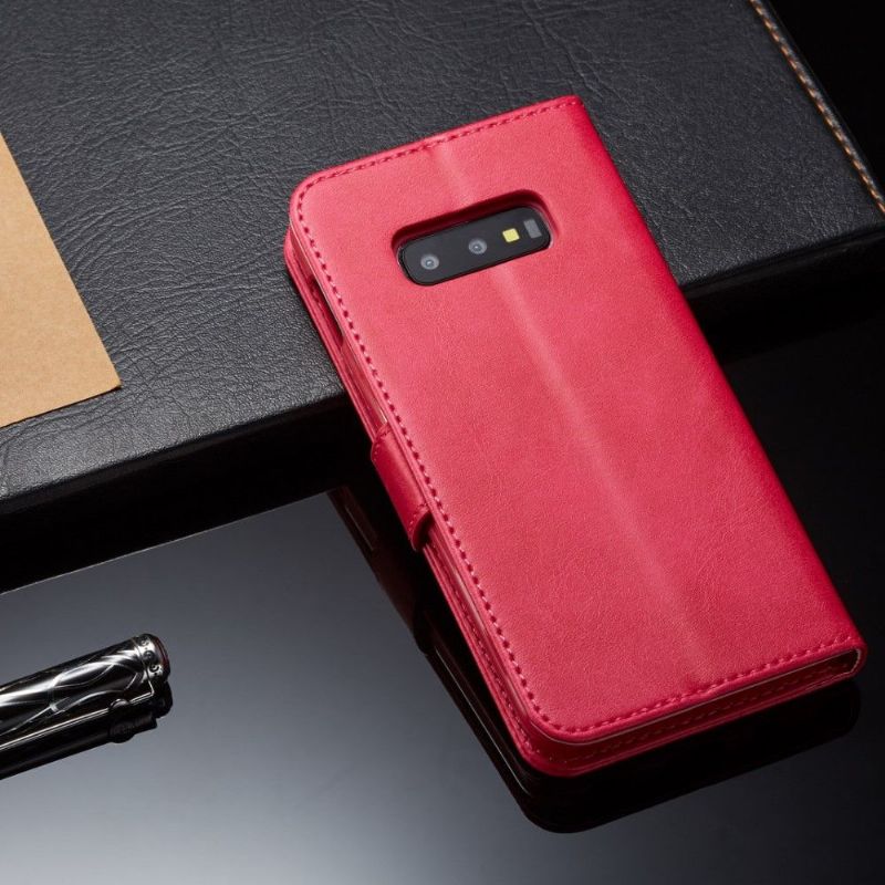 Samsung Galaxy S10e - Étui en cuir style portefeuille