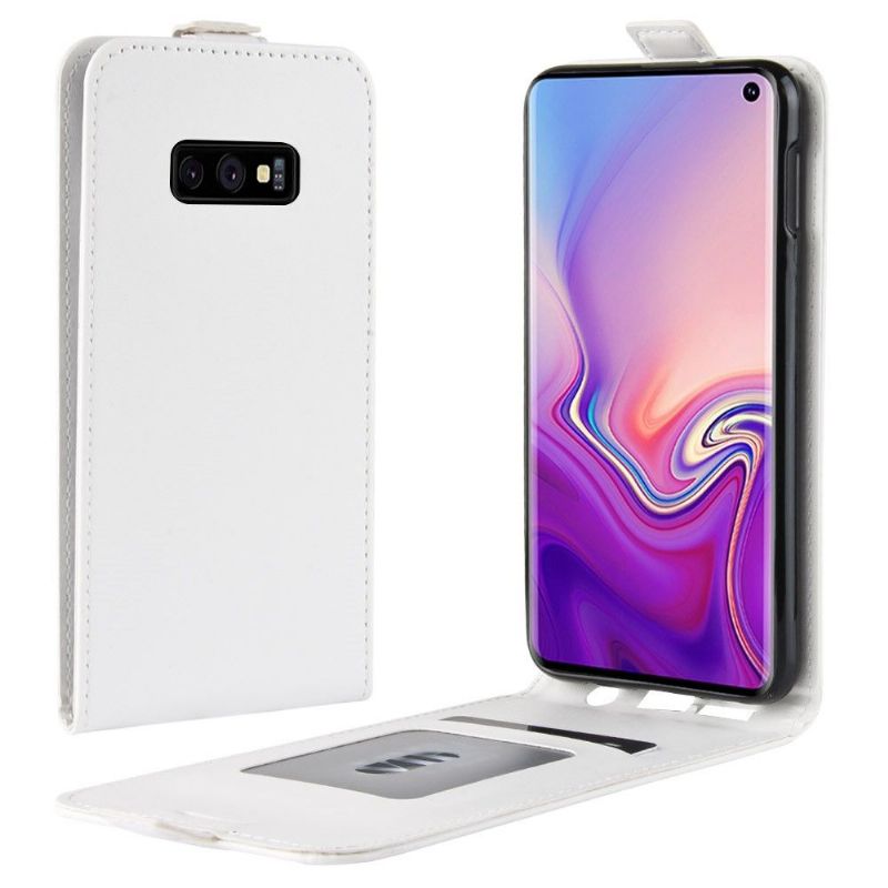 Samsung Galaxy S10e - Étui simili cuir avec rabat verticale