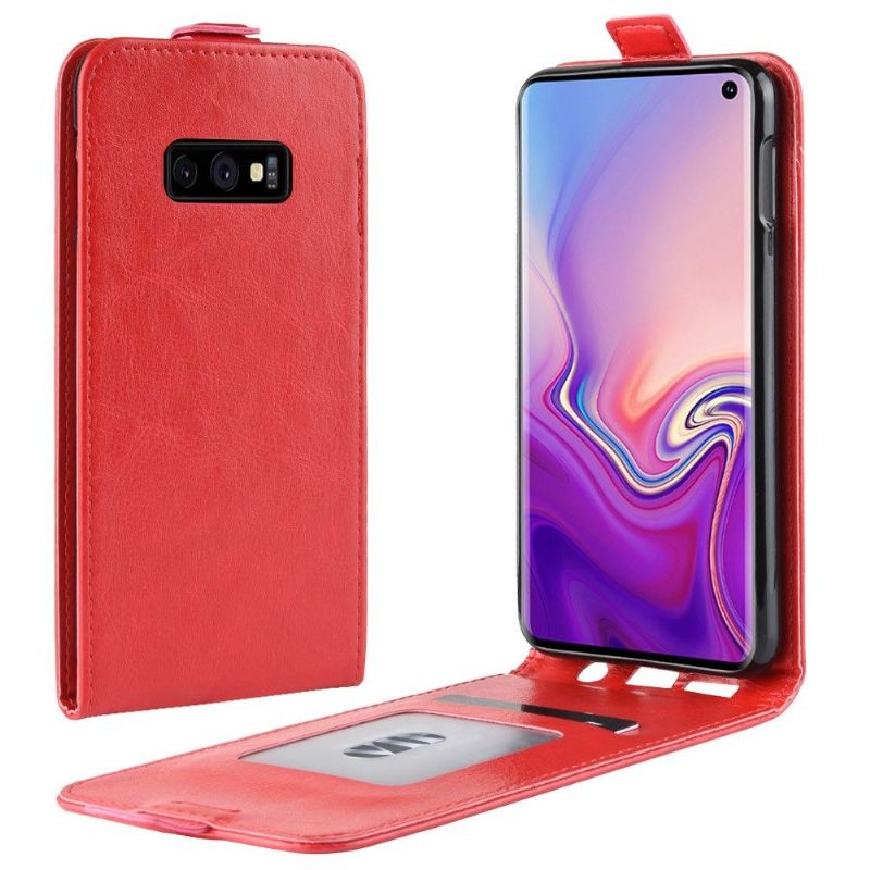 Samsung Galaxy S10e - Étui simili cuir avec rabat verticale