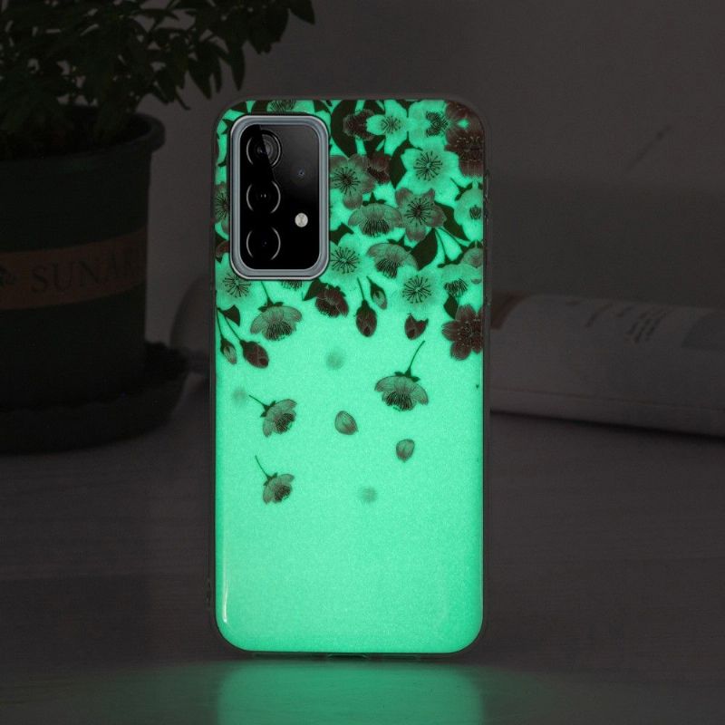 Coque Samsung Galaxy A52 4G / 5G / A52s 5G Fluorescente Fleurs