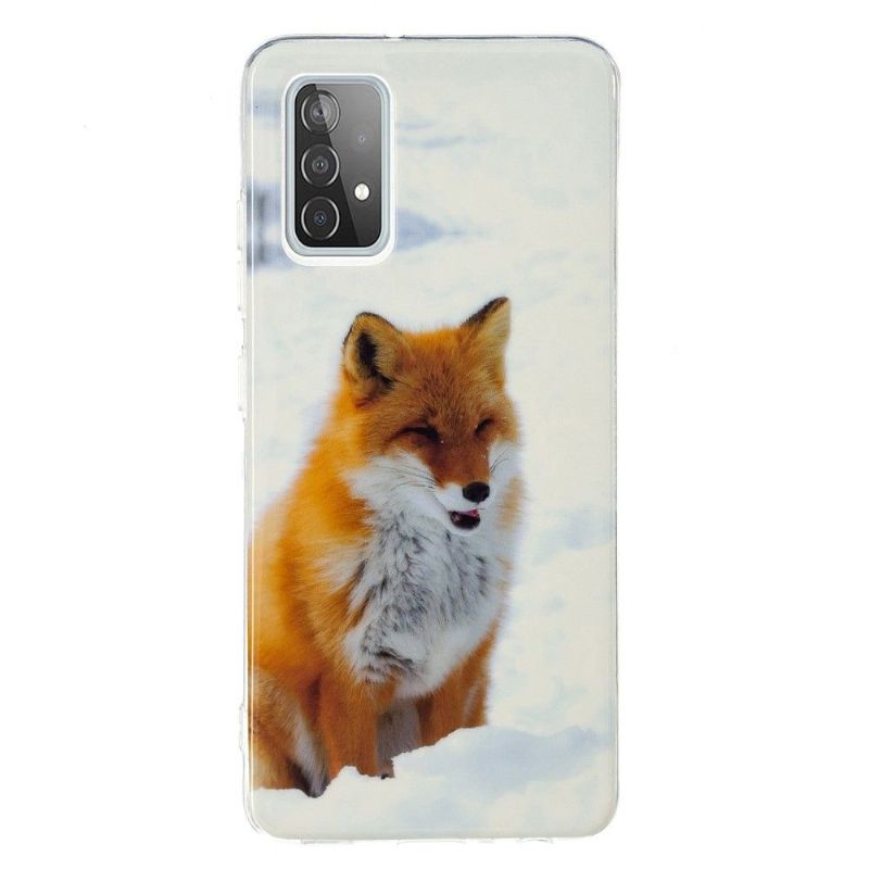 Coque Samsung Galaxy A52 4G / 5G / A52s 5G Fluorescente Renard roux