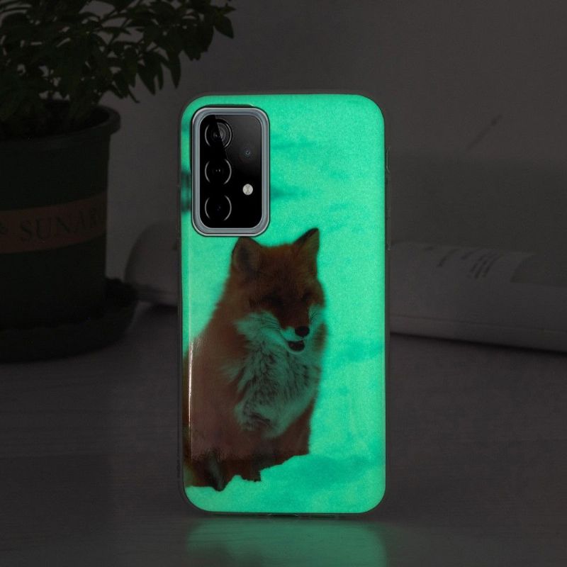 Coque Samsung Galaxy A52 4G / 5G / A52s 5G Fluorescente Renard roux