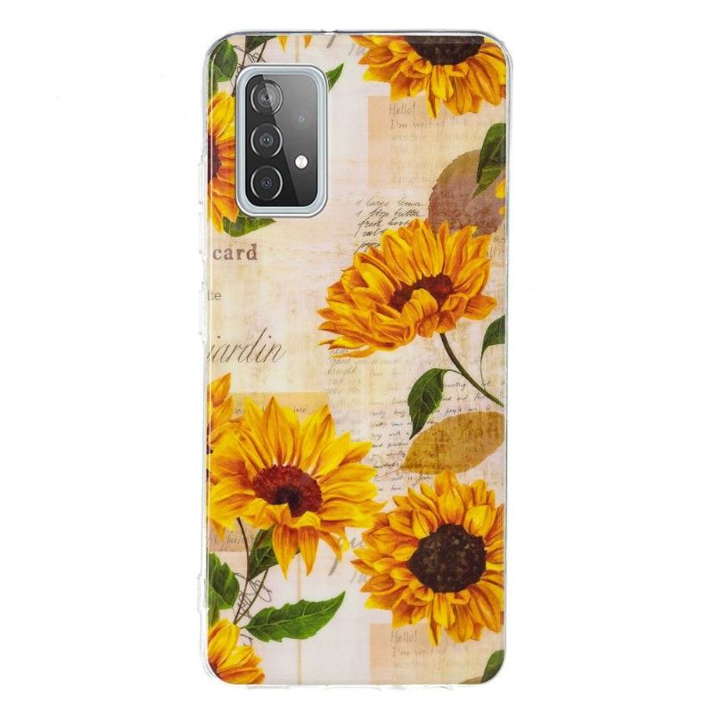 Coque Samsung Galaxy A52 4G / 5G / A52s 5G Fluorescente Tournesol Vintage