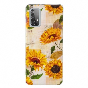 Coque Samsung Galaxy A52 4G / 5G / A52s 5G Fluorescente Tournesol Vintage