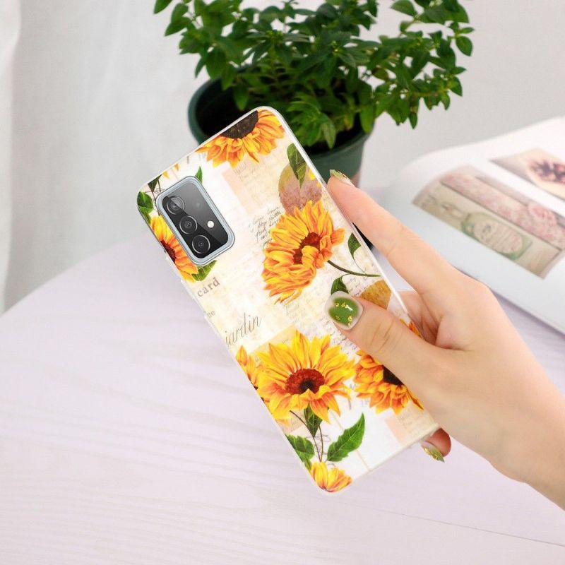 Coque Samsung Galaxy A52 4G / 5G / A52s 5G Fluorescente Tournesol Vintage