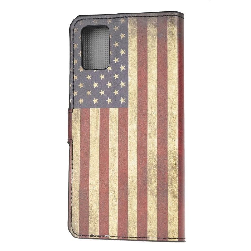 Housse Samsung Galaxy A52 / A52 5G / A52s 5G Drapeau Américain Vintage