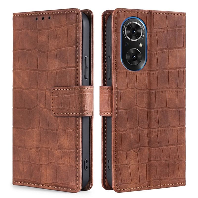 Housse Honor 50 SE Crocodile Classique