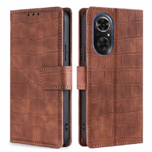 Housse Honor 50 SE Crocodile Classique