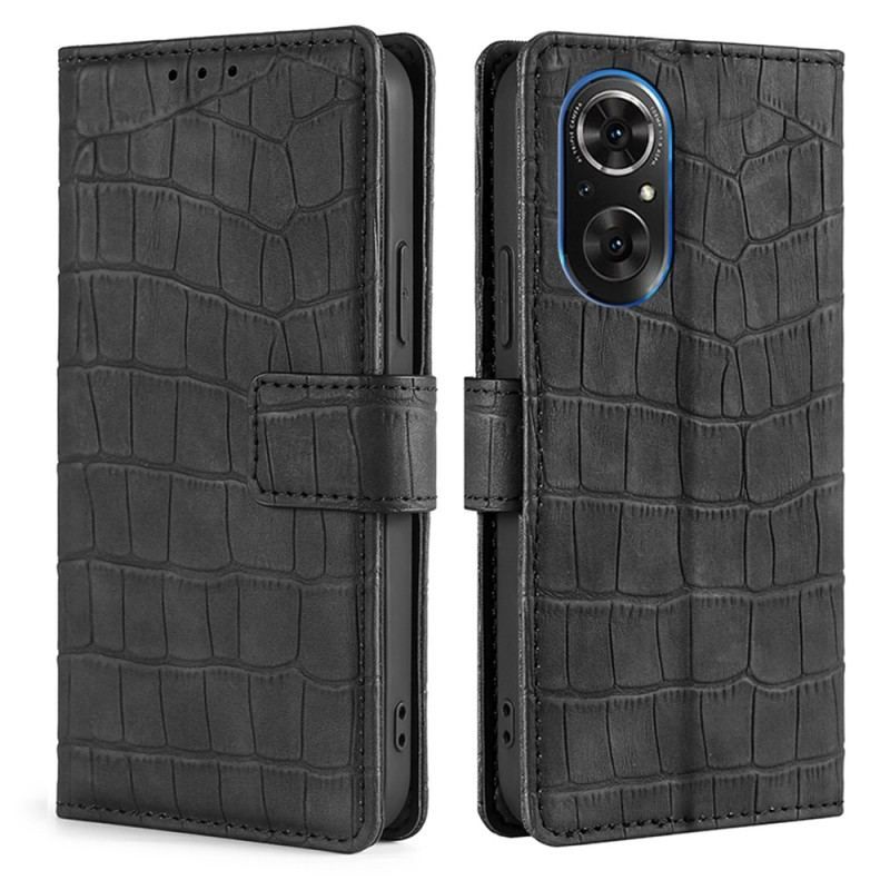 Housse Honor 50 SE Crocodile Classique