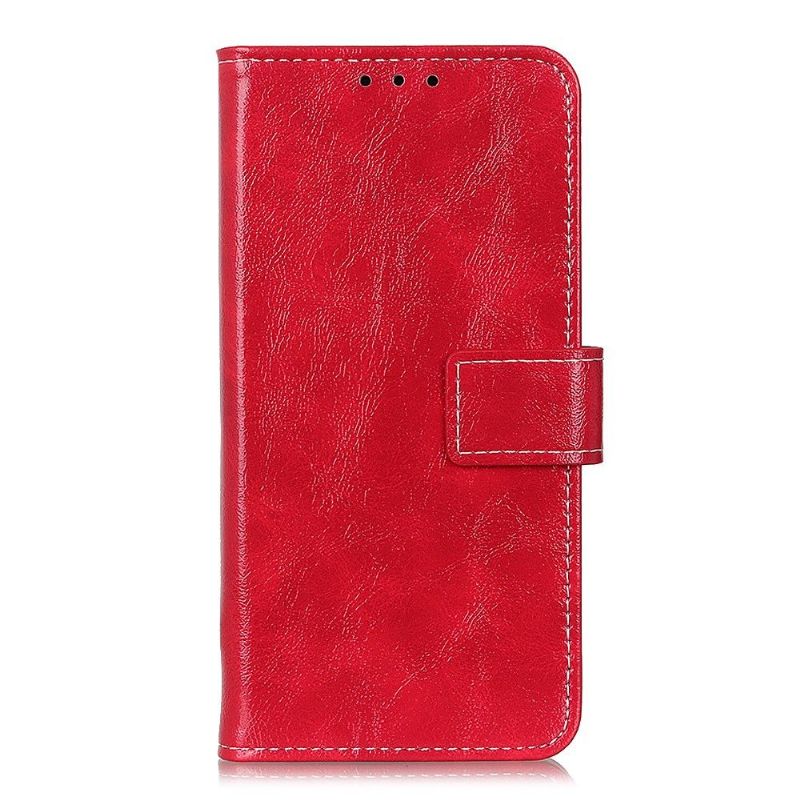 Housse Realme 7 effet cuir luxueux coutures