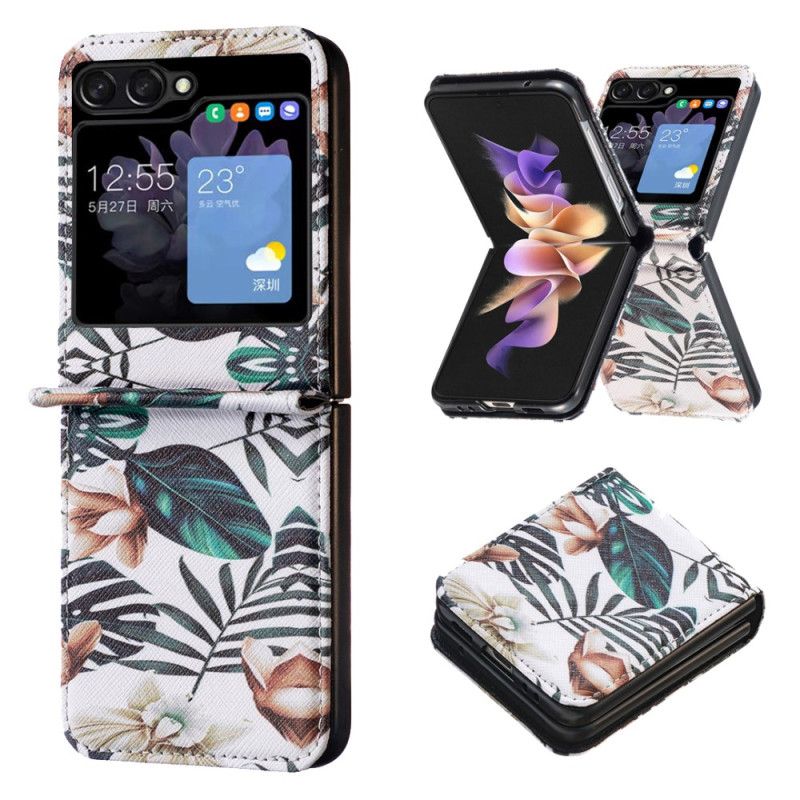 Coque Samsung Galaxy Z Flip 5 Feuilles