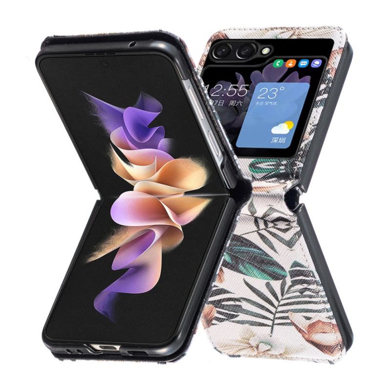 Coque Samsung Galaxy Z Flip 5 Feuilles