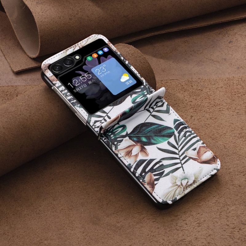 Coque Samsung Galaxy Z Flip 5 Feuilles