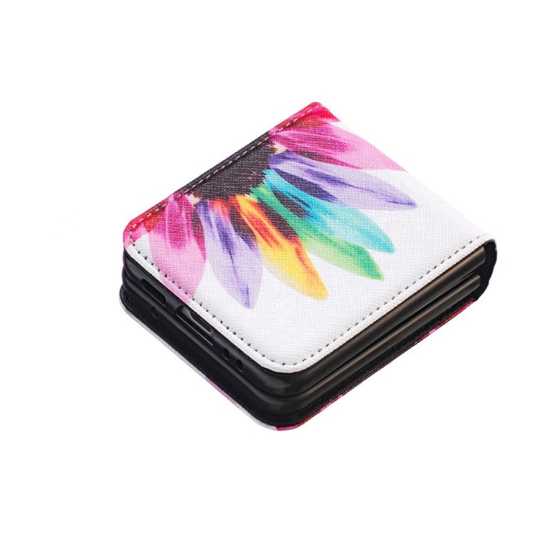 Coque Samsung Galaxy Z Flip 5 Fleur Aquarelle