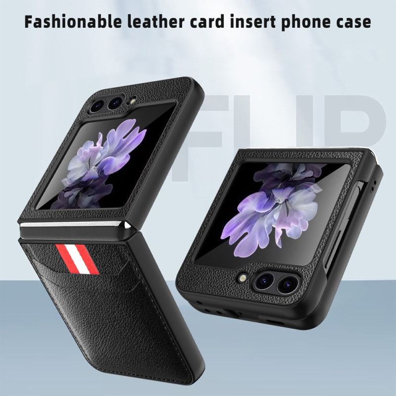 Coque Samsung Galaxy Z Flip 5 Style Cuir Porte-Cartes