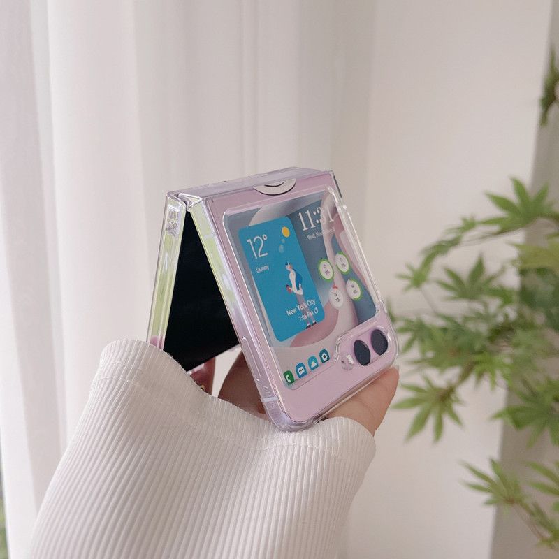 Coque Samsung Galaxy Z Flip 5 Transparente Café