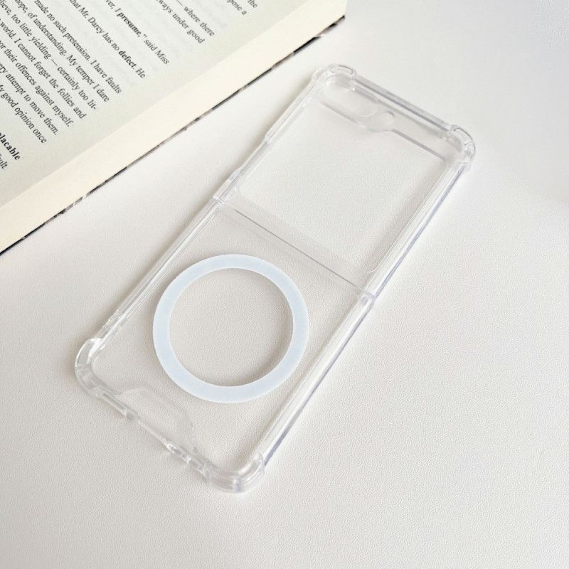 Coque Samsung Galaxy Z Flip 5 Transparente Compatible Magsafe