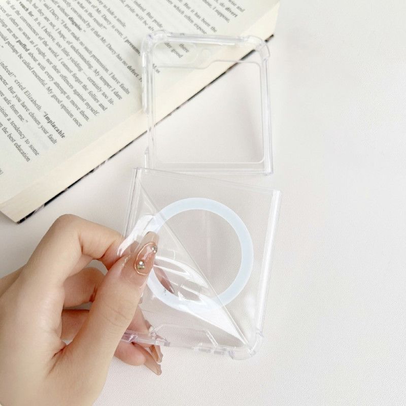 Coque Samsung Galaxy Z Flip 5 Transparente Compatible Magsafe