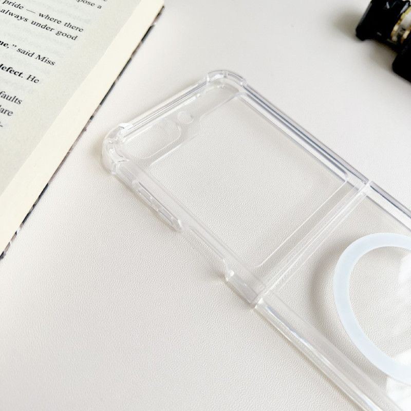 Coque Samsung Galaxy Z Flip 5 Transparente Compatible Magsafe