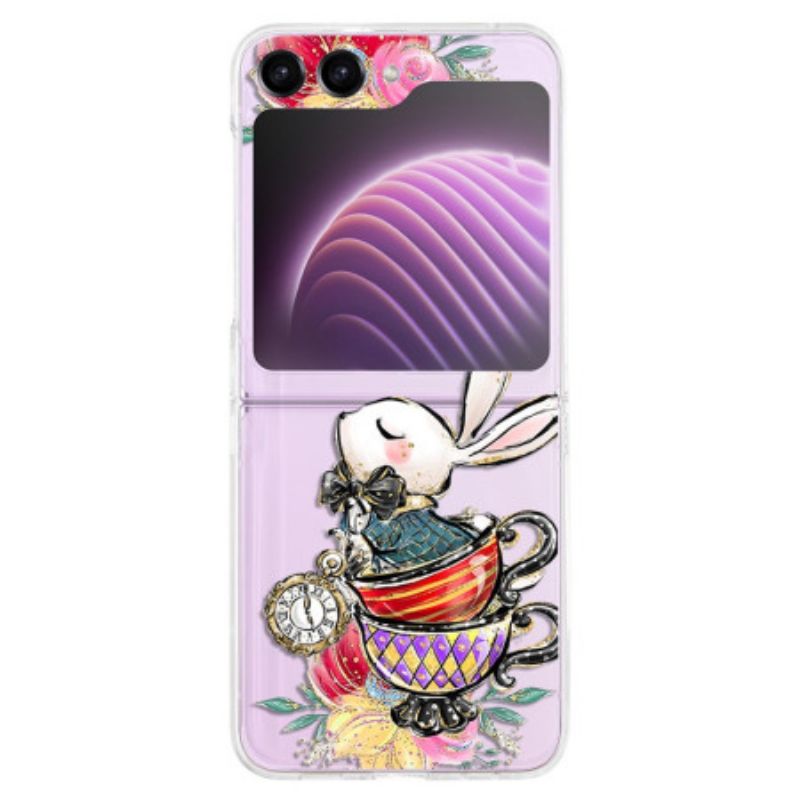 Coque Samsung Galaxy Z Flip 5 Transparente Lapin