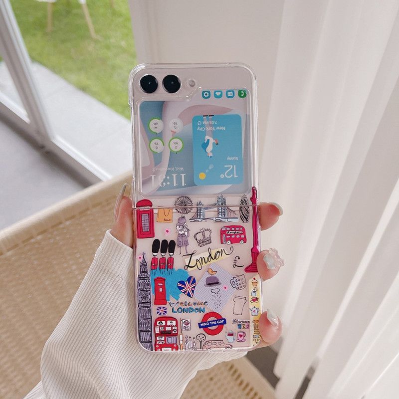 Coque Samsung Galaxy Z Flip 5 Transparente Londres