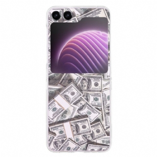 Coque Samsung Galaxy Z Flip 5 Transparente Money Money