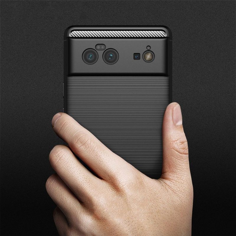 Coque Google Pixel 6 Pro flexible effet brossé