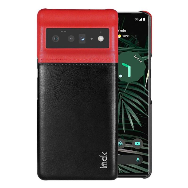 Coque Google Pixel 6 Pro Imak simili cuir bicolore