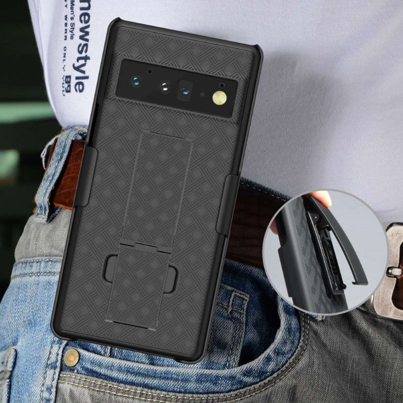 Coque Google Pixel 6 Pro intégrale avec clip ceinture