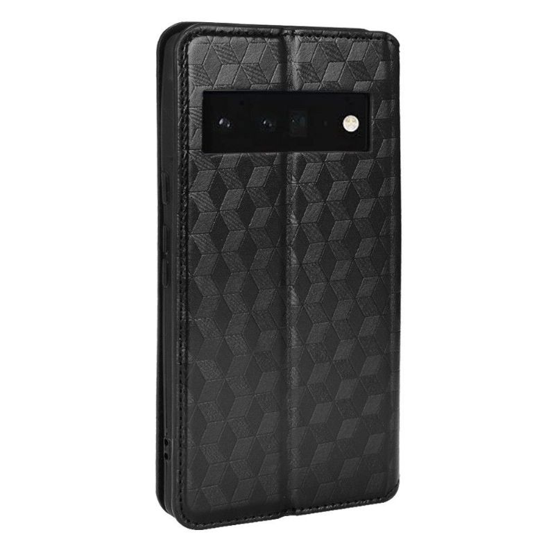 Housse Google Pixel 6 Pro flip cover design géométrie