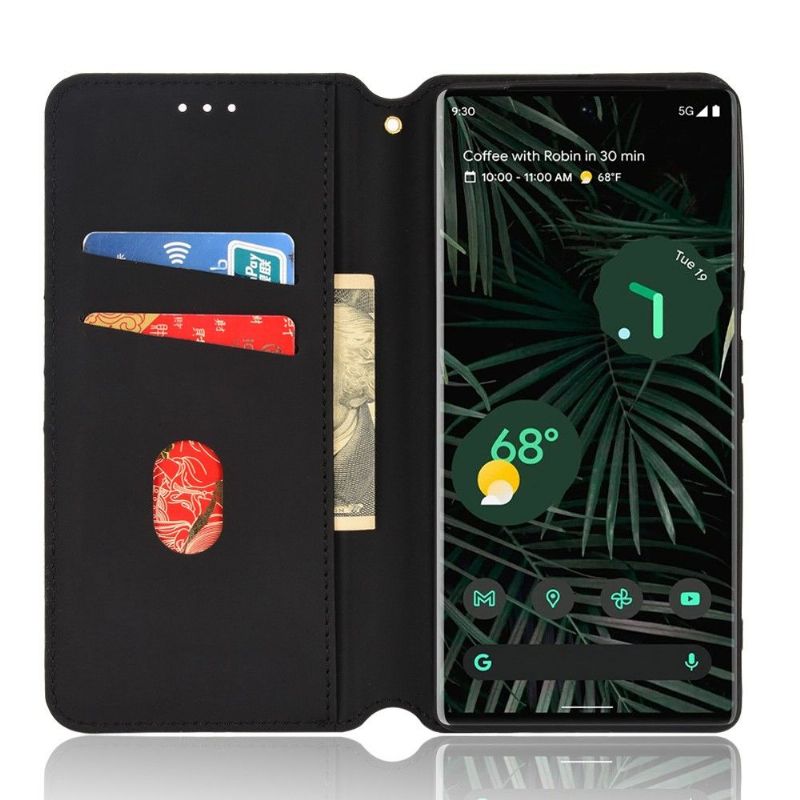 Housse Google Pixel 6 Pro flip cover design géométrie