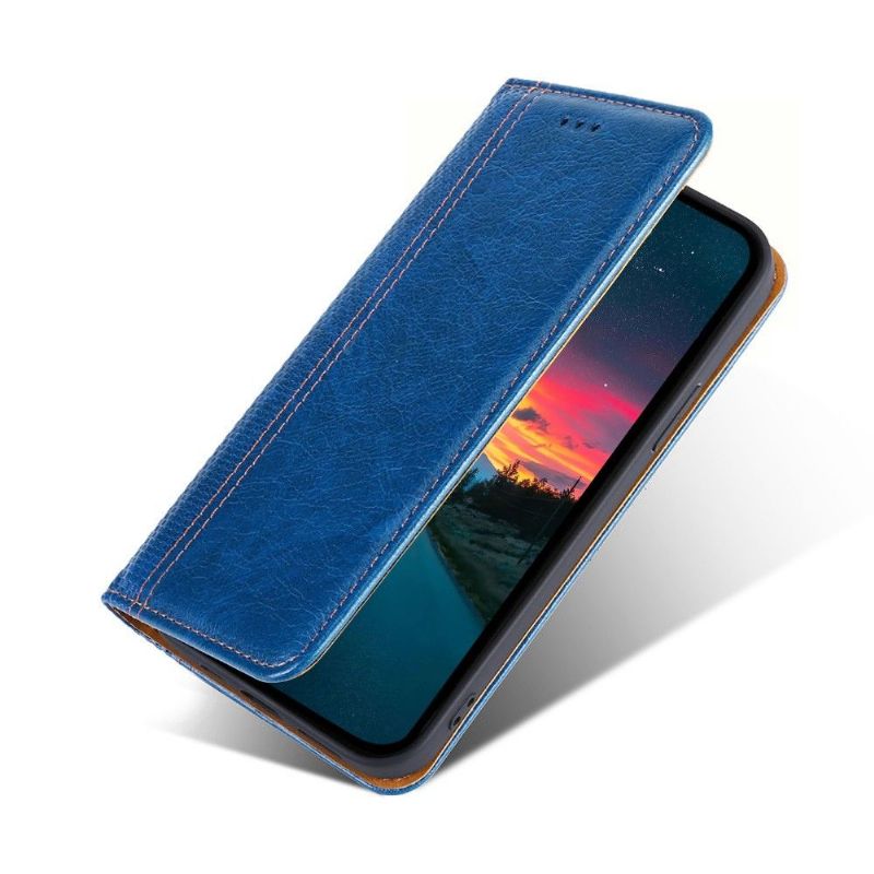 Housse Google Pixel 6 Pro Flip folio coutures