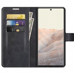 Housse Google Pixel 6 Pro portefeuille style cuir