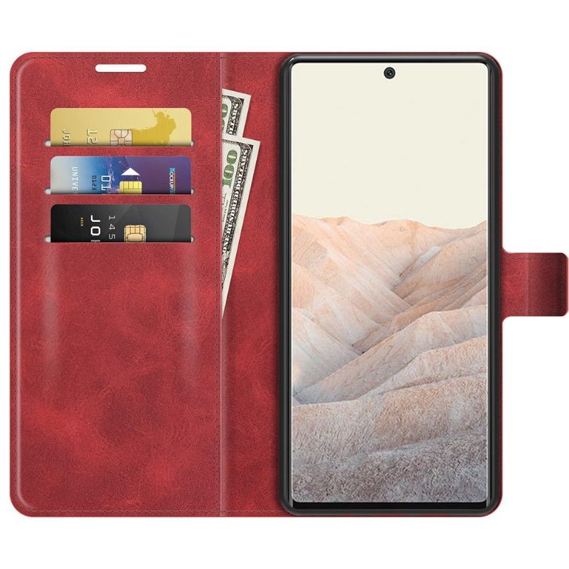 Housse Google Pixel 6 Pro portefeuille style cuir