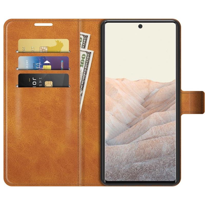 Housse Google Pixel 6 Pro portefeuille style cuir