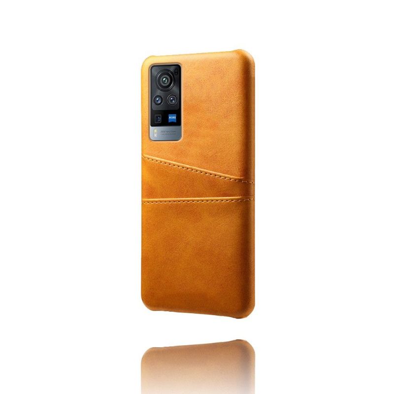 Coque Vivo X60 Mélodie effet cuir porte cartes