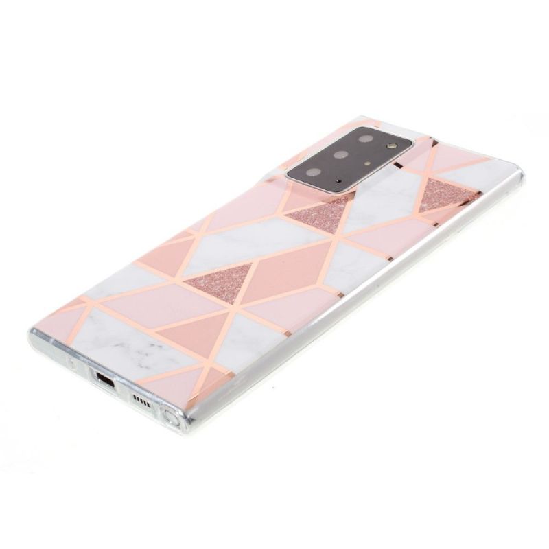 Coque Samsung Galaxy Note 20 Ultra géométrique - Rose