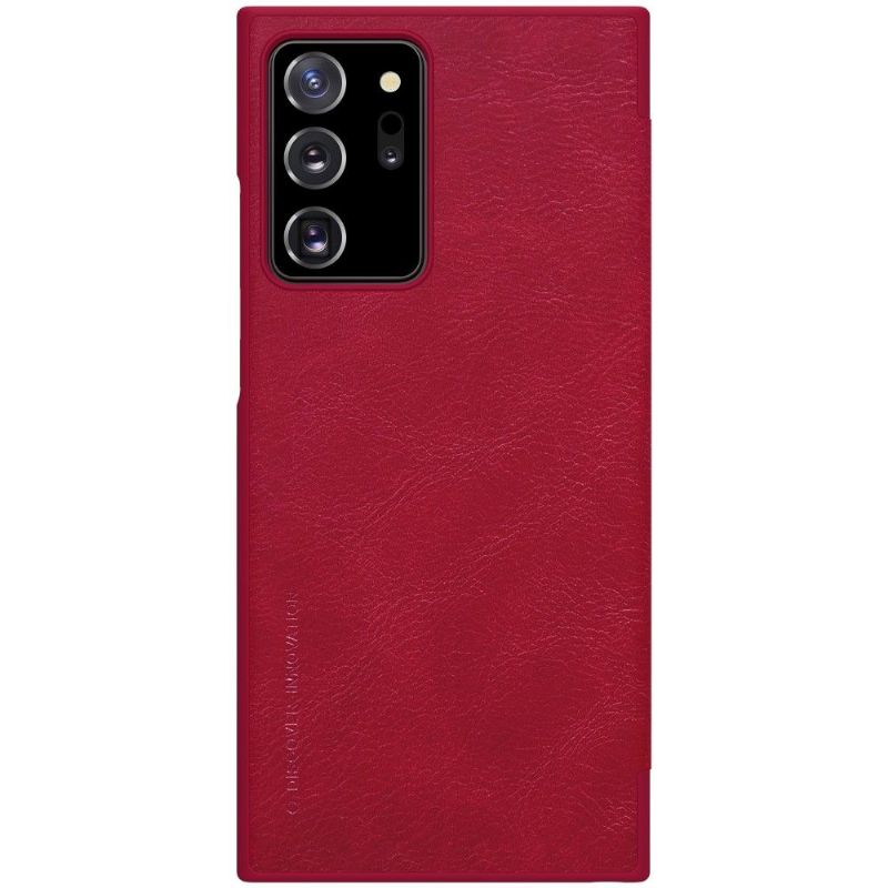 Housse Samsung Galaxy Note 20 Ultra Qin Effet Cuir - Rouge