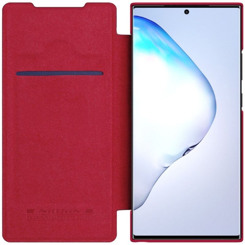 Housse Samsung Galaxy Note 20 Ultra Qin Effet Cuir - Rouge