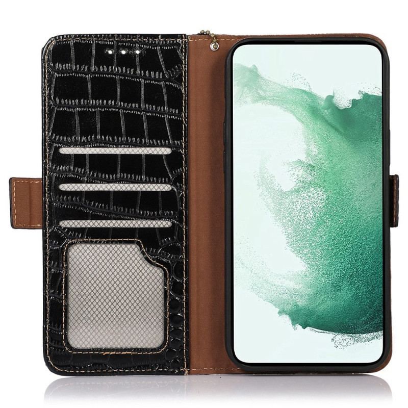 Housse Honor 70 Style Crocodile RFID