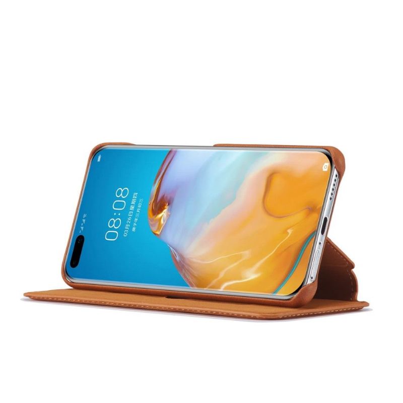 Housse Huawei P40 avec rabat simili cuir