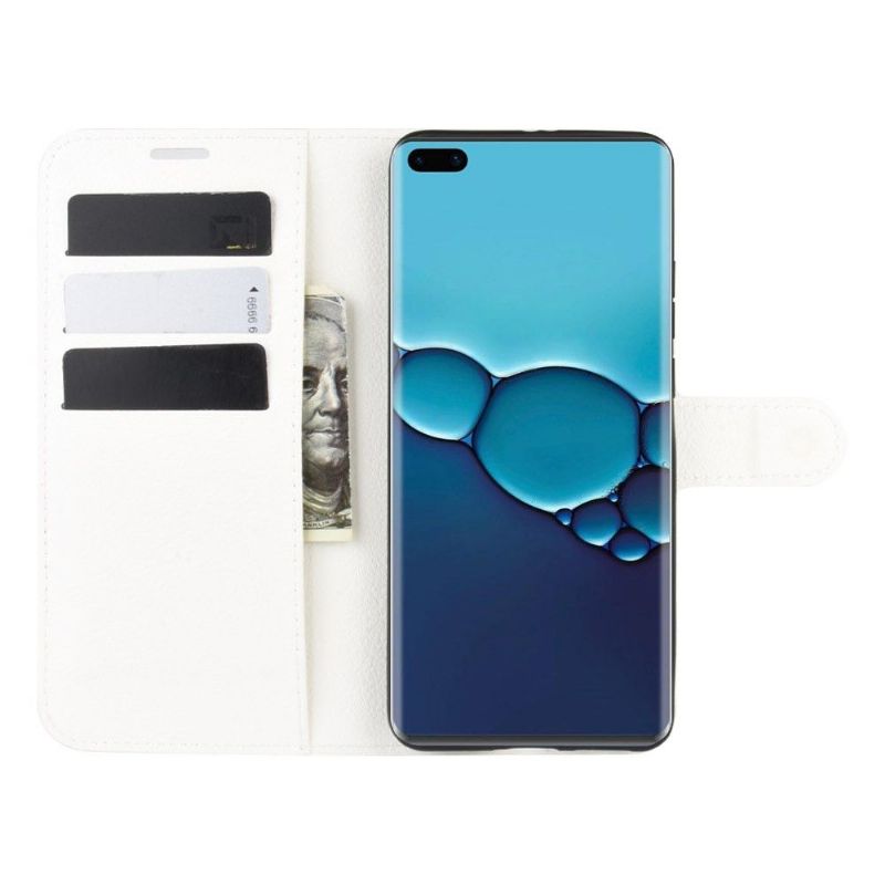 Housse Huawei P40 portefeuille style cuir