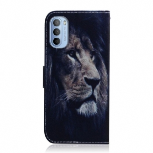 Étui Motorola Moto G31 / G41 motif lion