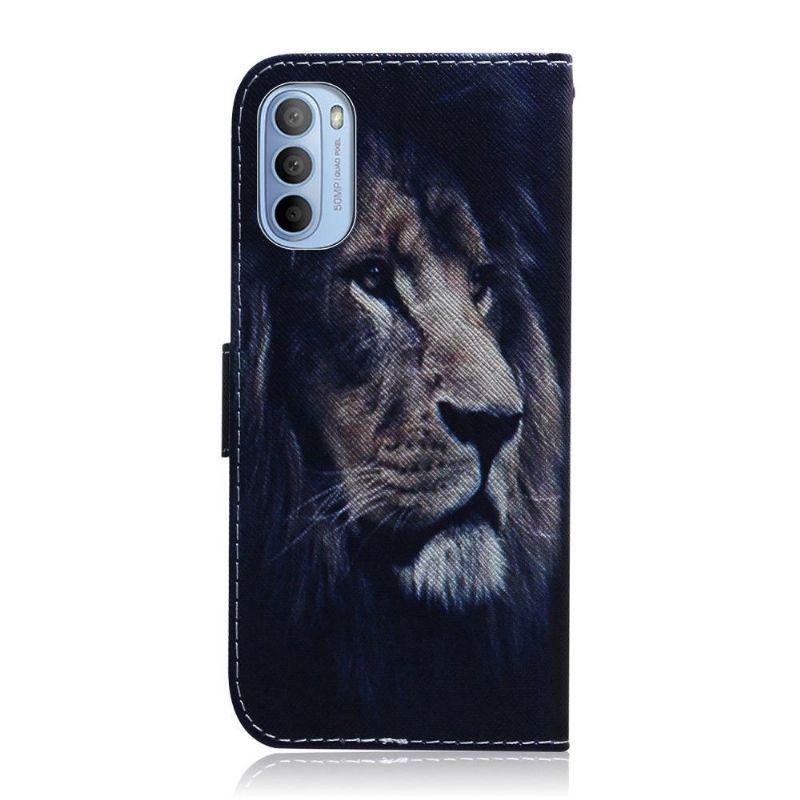 Étui Motorola Moto G31 / G41 motif lion