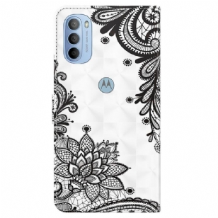 Housse Motorola Moto G31 / Moto G41 fleurs dentelle