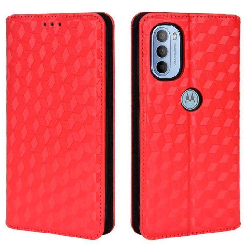 Housse Motorola Moto G31 / G41 flip cover design géométrie